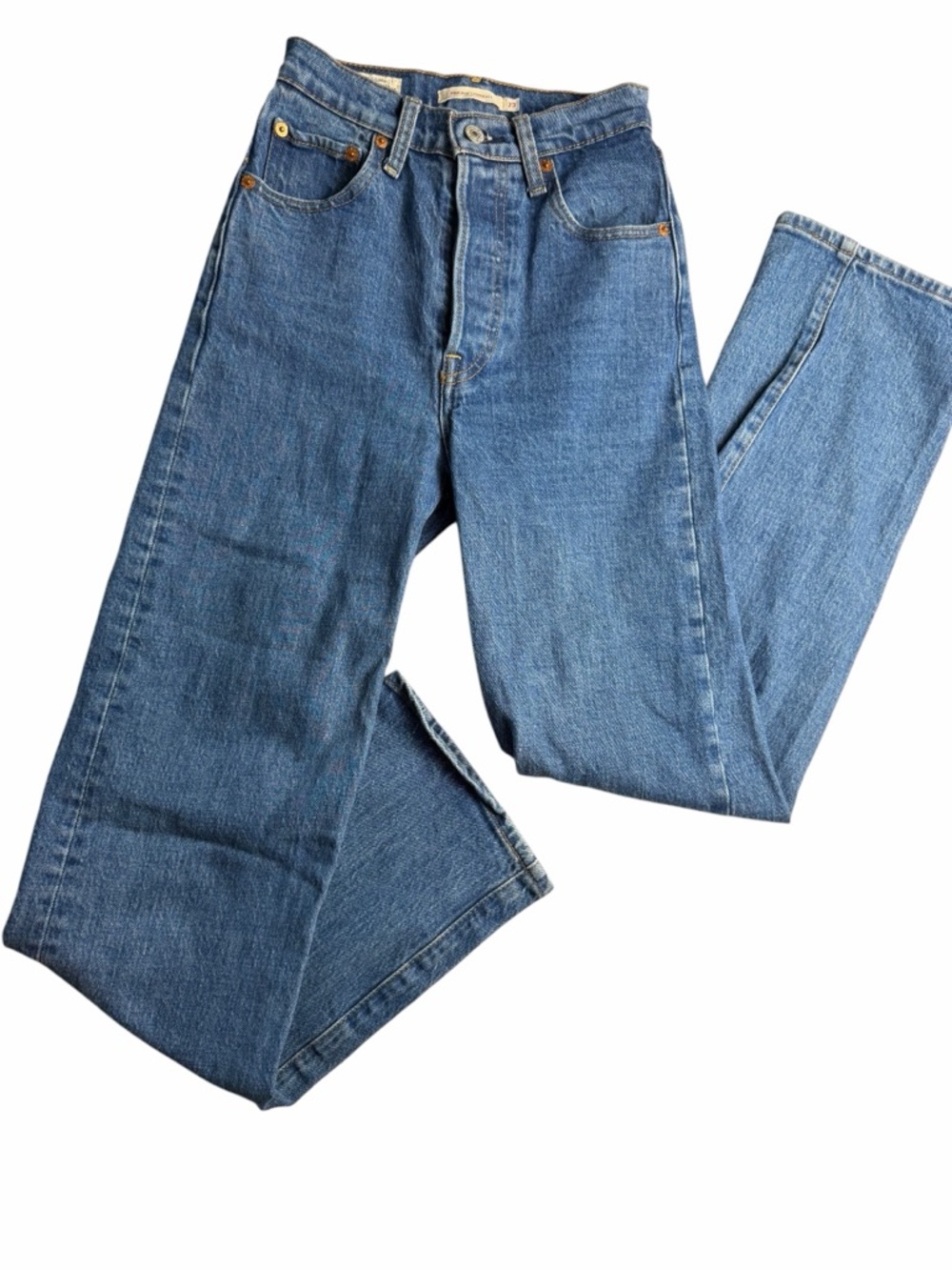 LEVI’S Ribcage Straight Leg button fly women’s Jeans size 23